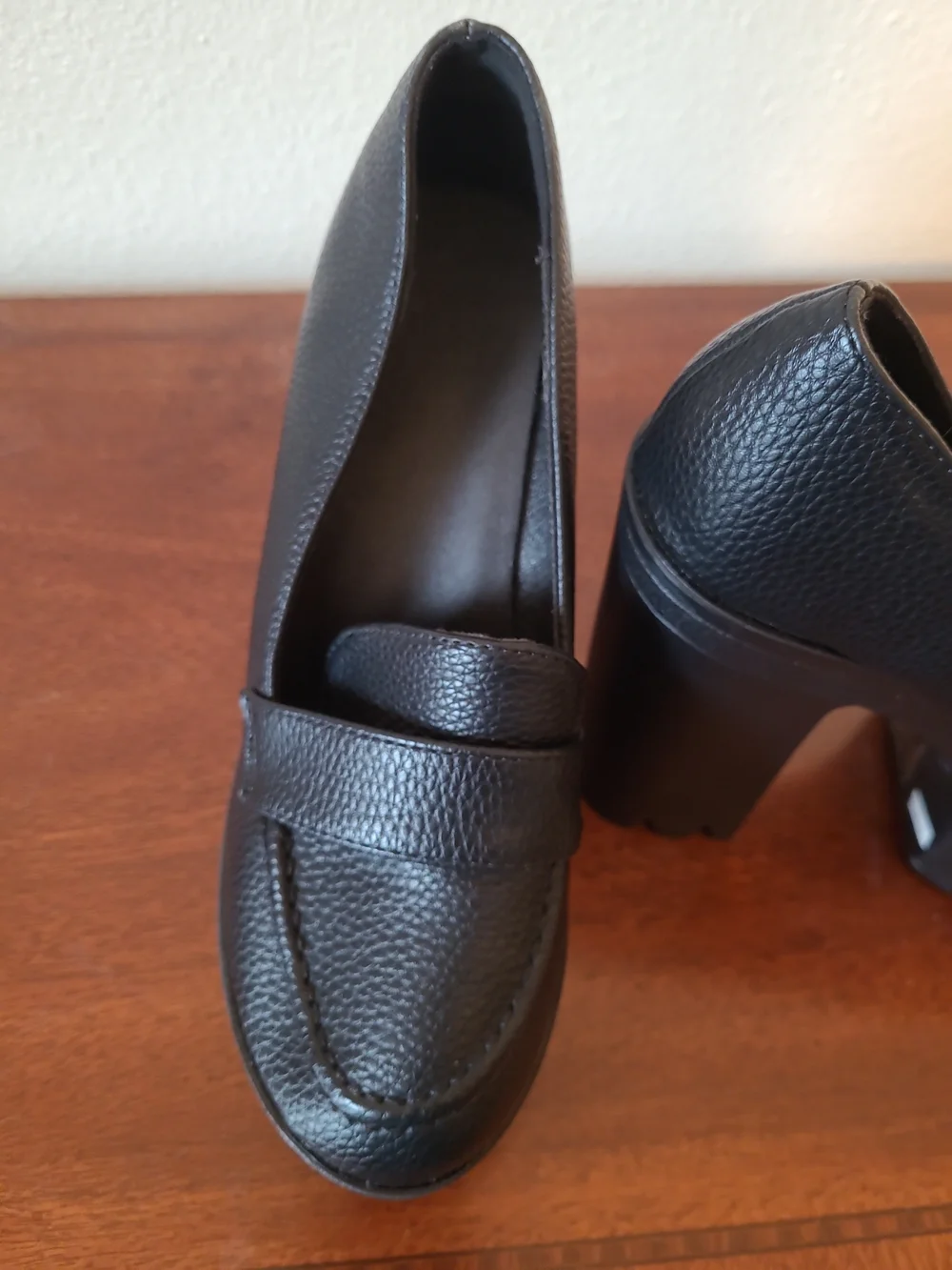 Chunky Goth Paltform Loafers Block Heel